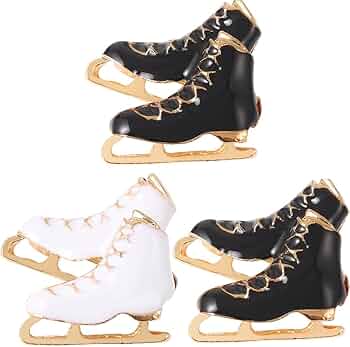 Amazon.co.jp: ブローチ アイススケート靴 フィギュアスケート メタル